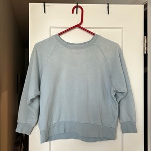 BDG urban outfitters baby blue ombré cropped sweatshirt size med fits like xl